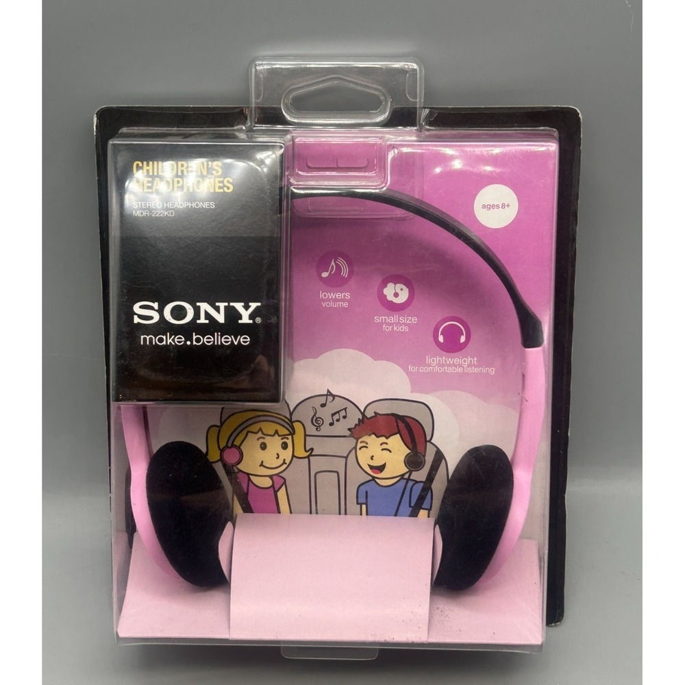 Sony MDR-222KD WIRED Children's Headphones - Pink - Sealed